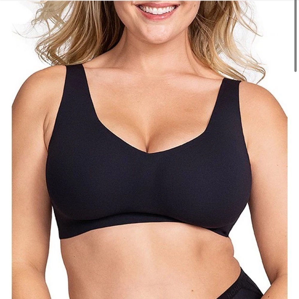 Honeylove Black Softform V-neck Bra Vamp Size 1X
